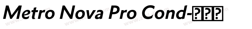 Metro Nova Pro Cond字体转换
